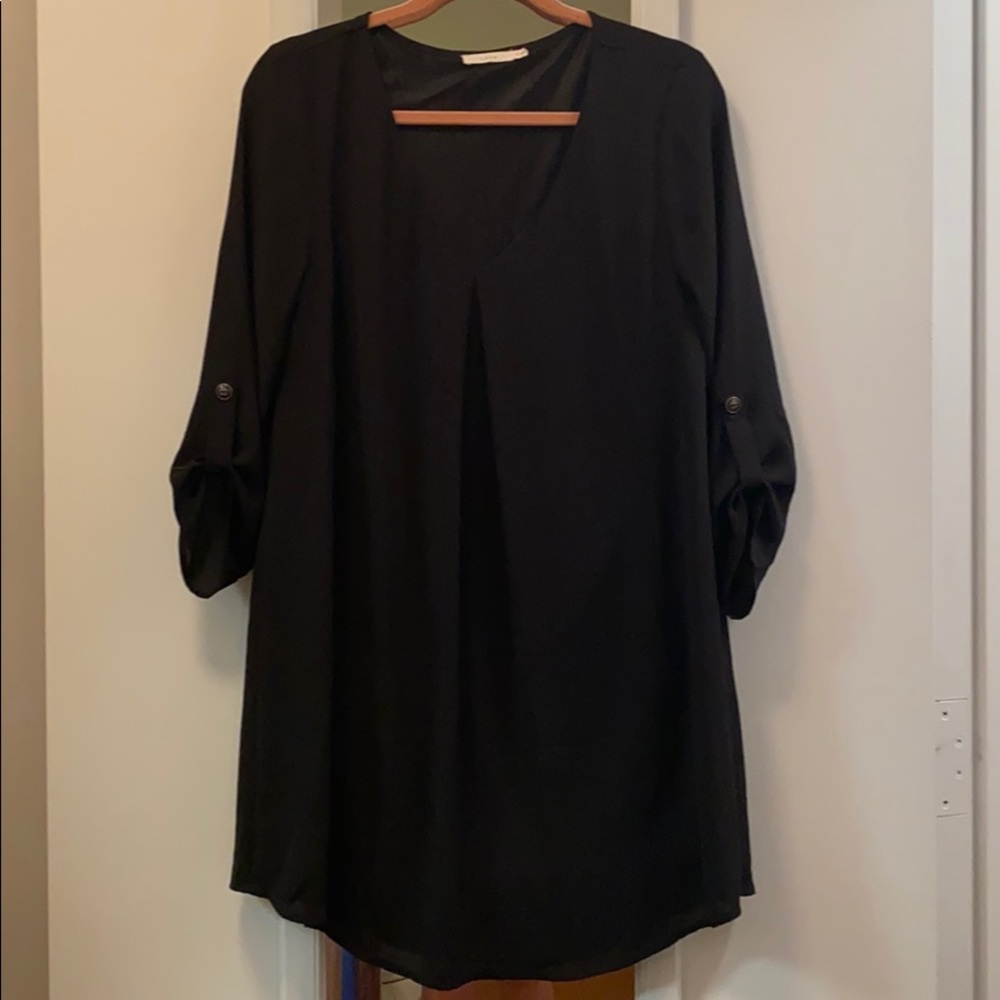 LUSH Black Trapeze Dress